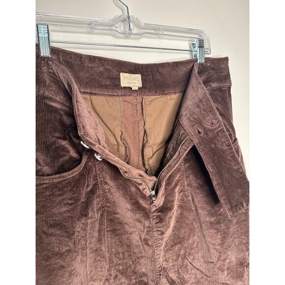 Early 2000s Pilcro Brown Corduroy Midi Skirt Preppy Fall Winter US 14 - Picture 9 of 11
